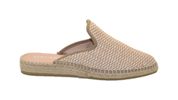 IMA25  ESPADRILLES CIABATTA RAFIA BLANC BEIGE